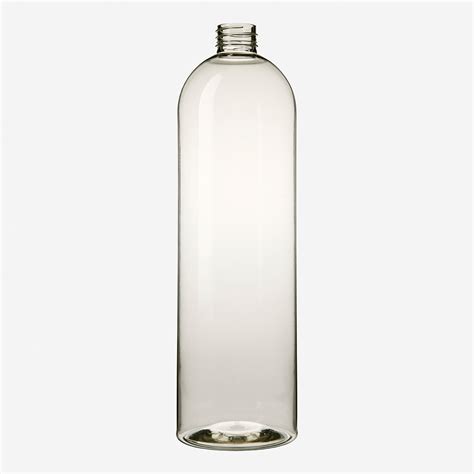 Leere 1.000 ml 100 % rPET Rundflasche Boston round