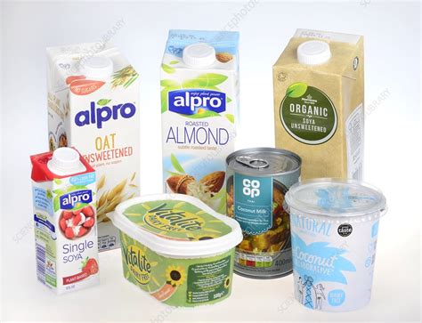 Plant Based Dairy Product Alternatives Stock Image C048 5381