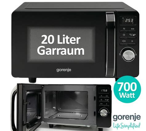 Gorenje MO20S4BC Microwelle 20l für 59,99€ (statt 80€)