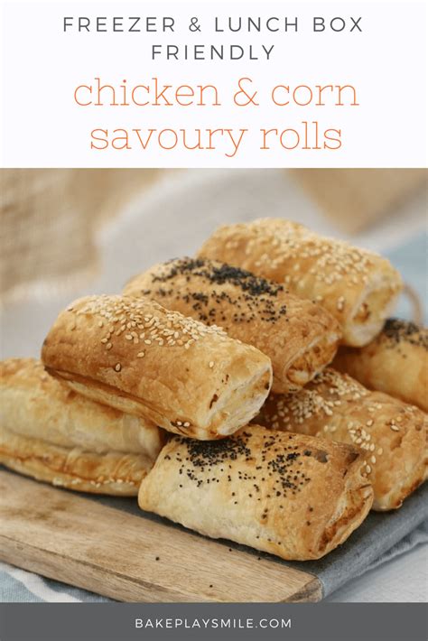 Cheesy Chicken And Corn Savoury Rolls Bake Play Smile