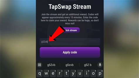 Tapswap Stream Code Today Tapswap Live Stream Code July Tapswap