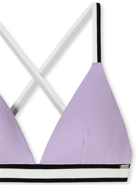 Schiesser Triangle Bikini Top California Dream Lila Bademode Underwear Shop