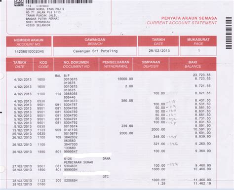 Penyata Contoh Statement Bank Bsn Cara Dapatkan Penyata Statement Bank Bsn Online Archives