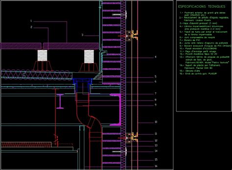 Detail Roof Drainage Dwg Detail For Autocad • Designs Cad