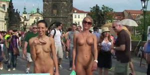 Crazy Leonelle And Laura Naked On Public Streets Porn Videos