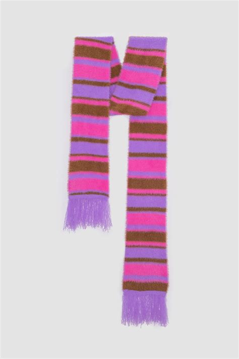 PINK striped scarf