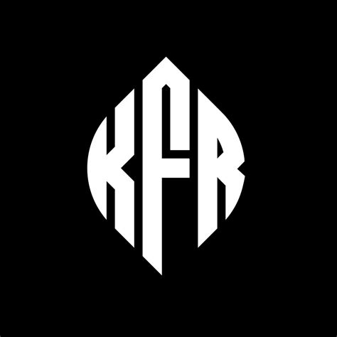 KFR circle letter logo design with circle and ellipse shape. KFR ...