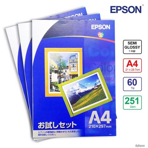Giấy In ảnh Epson Đl 230 20 Tờ 5giay