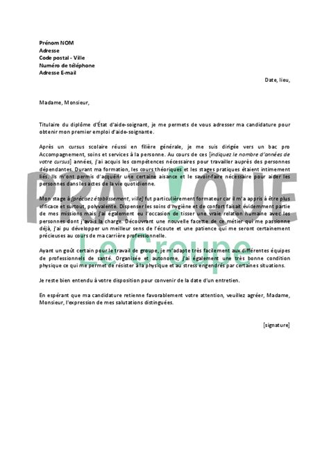 Lettre de motivation auxiliaire de vie débutant laboite cv fr