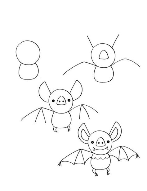 How To Draw A Bat Drawing Lesson Step By Step