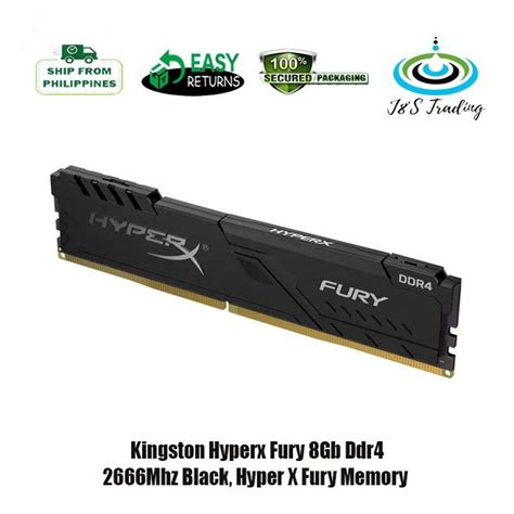 Kingston Hyperx Fury 8gb Ddr4 2666mhz Black Hyper X Memory Lazada Ph