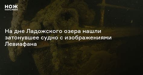 На дне Ладожского озера нашли затонувшее судно с изображениями ...