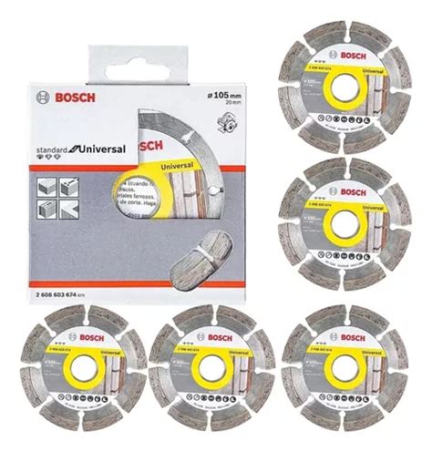 Kit Discos Diamantado Standard Segmentado Mm Bosch