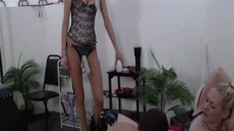 Mistress Summer Fucks Slave With Huge Dildo And Mistress Ariel Helps