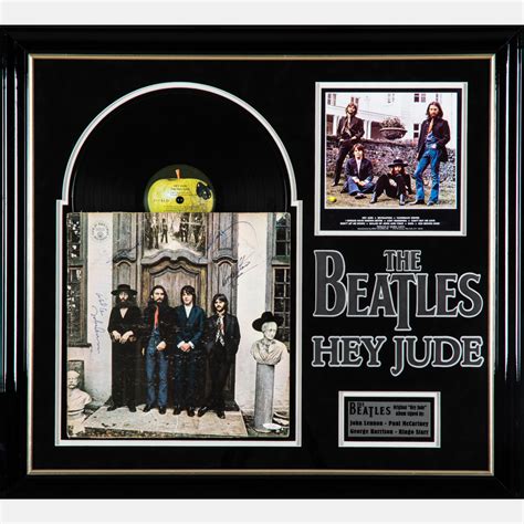 The Beatles Autographed Hey Jude Album Cover. | Barnebys