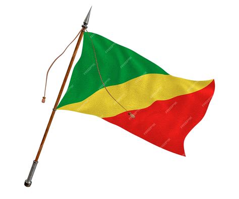 Premium Photo | National flag of congo brazzaville background with flag