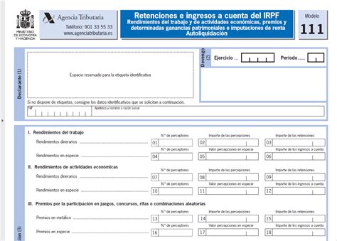 Descarga Y Aprende A Rellenar El Modelo 111 Actualizado Mayo 2022