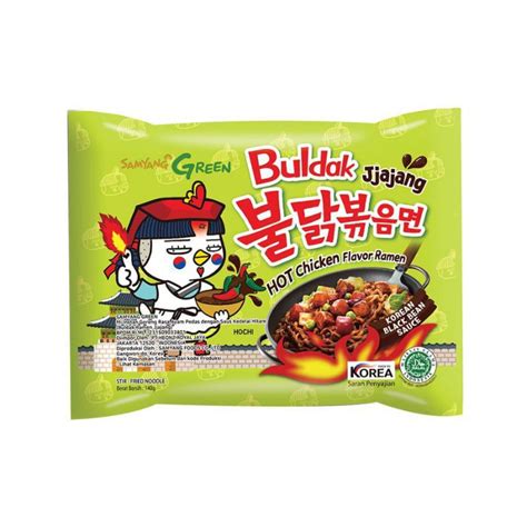 Jual Samyang Green Buldak Hot Chicken Ramen Jjajang Black Bean Shopee Indonesia