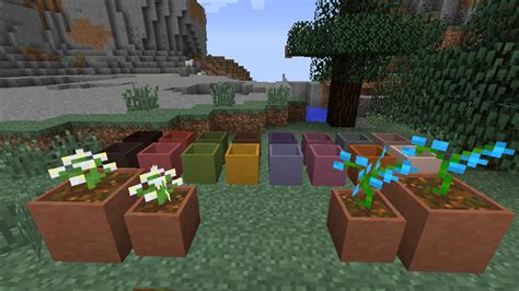 Minecraft Flower Pot Garden