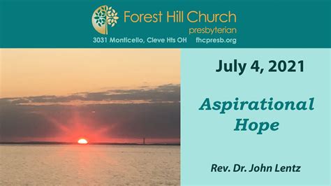 July Forest Hill Church Presbyterian Worship Youtube