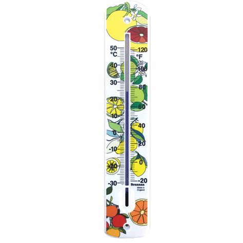 Short Plastic Wall Thermometer Brannan