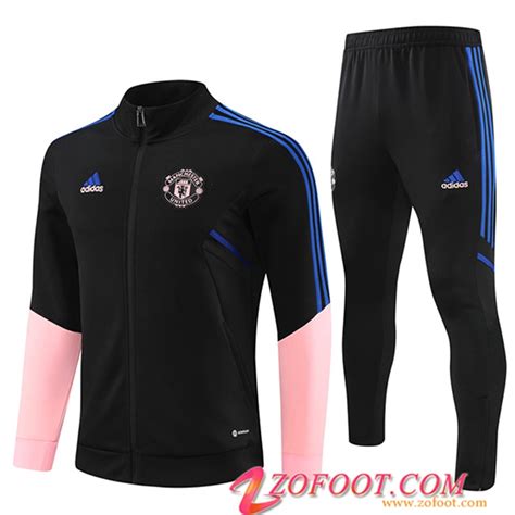 Populaire Ensemble Survetement De Foot Veste Manchester United Noir