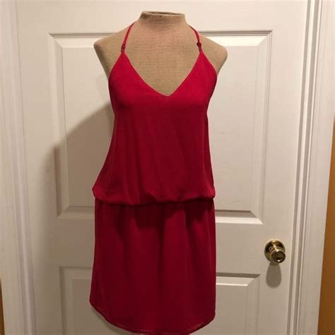 Naked Zebra Dresses Nwt Naked Zebra Red Spaghetti Strap Dress Poshmark