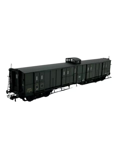 Fourgon à bogie ex PLM vert noir REE MODELES VB358 HO 1 87 Jura