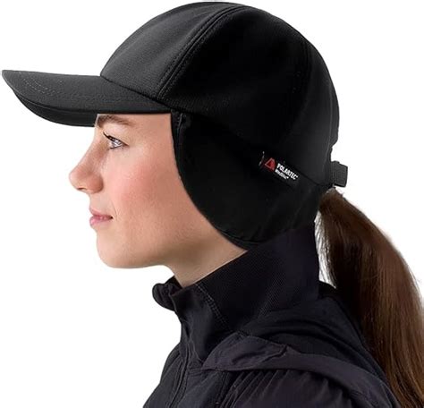 Womens Winter Baseball Cap With Earflaps Fleece Lined Warm Waterproof