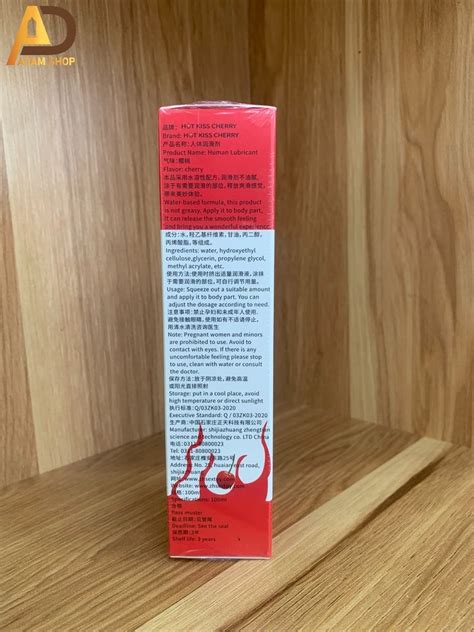 Gel Bôi Trơn Hot Kiss Cherry 100ml Hương Cherry Adam Shop