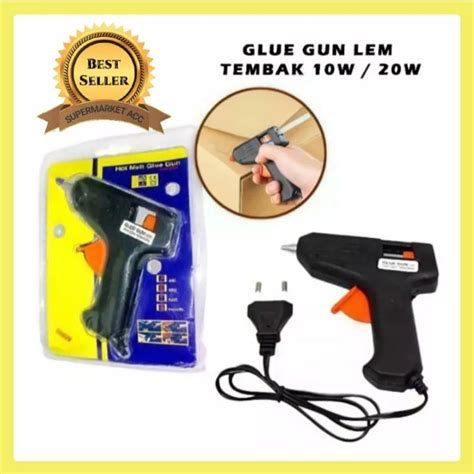 Jual Alat Lem Tembak W Hot Melt Glue Gun Watt Lem Tembak Pistol Mini W W Alat Lem Stick