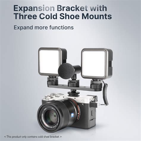 Hot Salecold Shoe Bracket Vlog Expansion Bracket With Cold Shoe Mounts Rotatable For