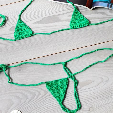 Micro bikini extremo para desnudos eróticos Conjunto de Etsy España