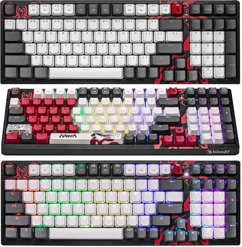 Klawiatura mechaniczna A4tech Bloody S98 Naraka - BLMS Red – Czarno ...