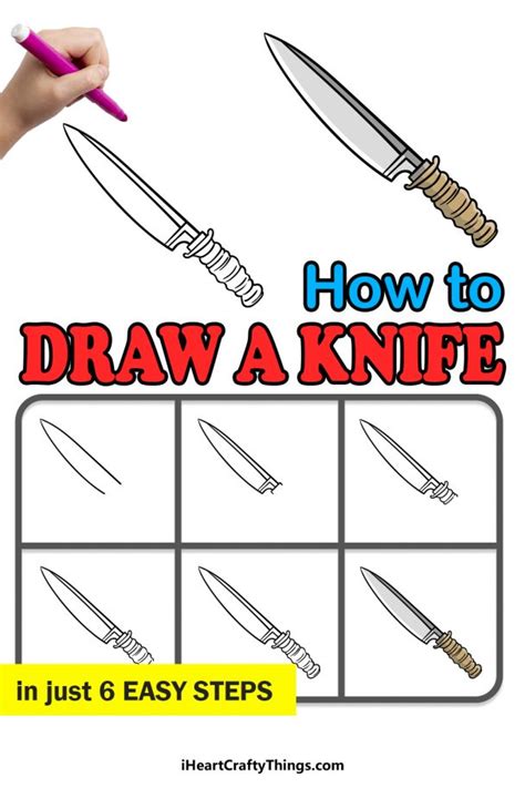 Knife Drawing How To Draw A Knife Step By Step