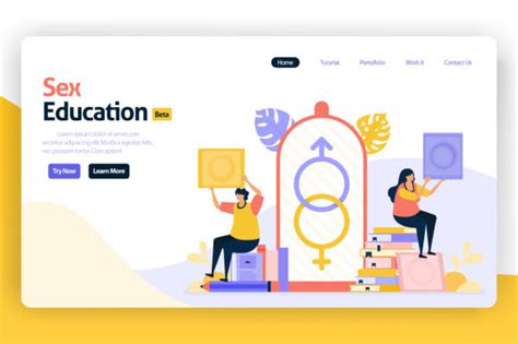 Landing Page For Sex Education Graphic By Setiawanarief111 Creative Fabrica