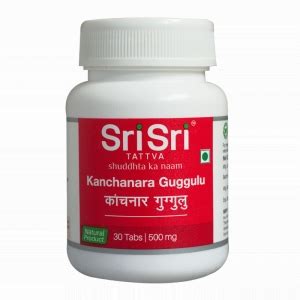Канчнар гуггул Шри Шри Аюрведа, 30 таблеток, Kanchanara Guggulu Sri Sri ...