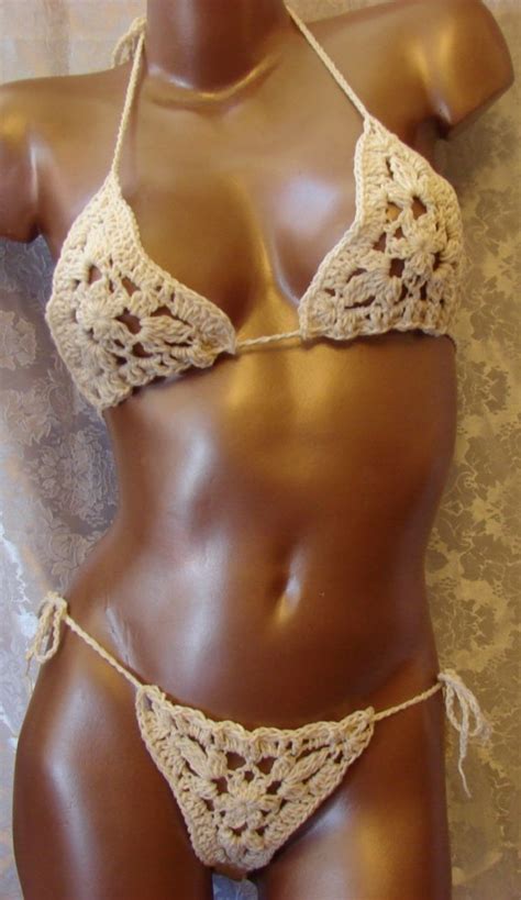 BENİM DÜNYAM Birbirinden şık el örgüsü bikini modelleri Örgü Örgü Modelleri Örgü