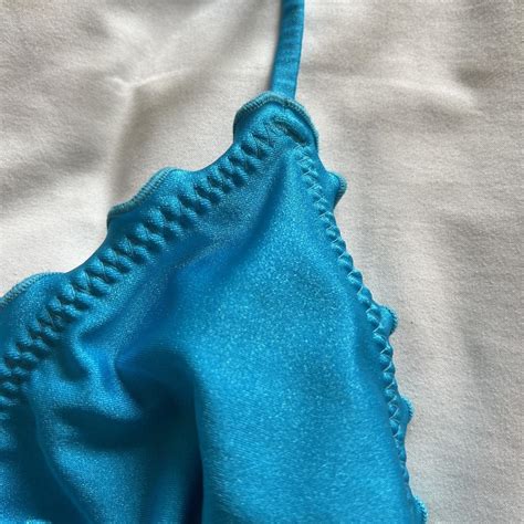 Luli Fama Blue Sparkle Bikini Depop
