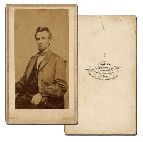 Sold Price Abraham Lincoln Cdv By Mathew Brady September 3 0122 10