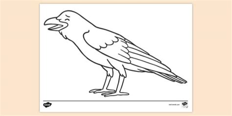 FREE! - Crow Talking Colouring Sheet | Colouring Sheets