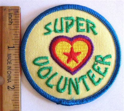 1 Girl Scout Super Volunteer Fun Patch Community Service