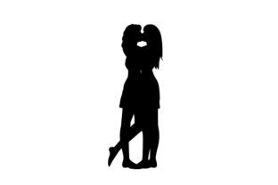 Same Sex Female Couple Silhouette SVG Cut File By Creative Fabrica Crafts Creative Fabrica