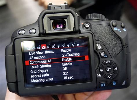 Canon EOS 650D Menus