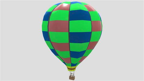 Hot Air Balloon D Model By MilanDobrita Cceb Sketchfab