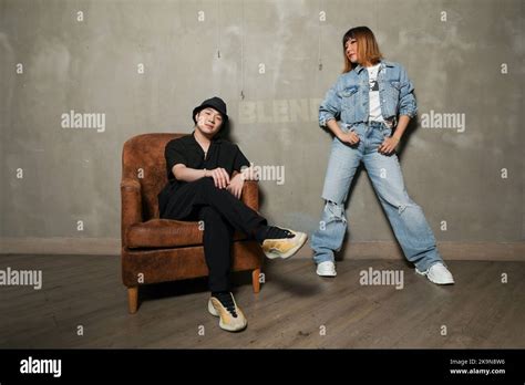 Pianist Daniel Chu Siu Kai Left And Singer Jill Vidal Photographed In