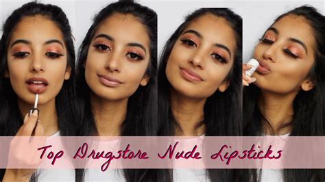 TOP DRUGSTORE NUDE LIPSTICKS For Indian Asian Olive Skin Tones PART YouTube
