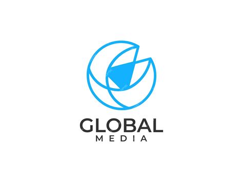 Premium Vector | Global media logo design templates