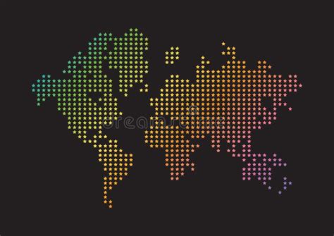 creative world map design vector illustration decorative design stock