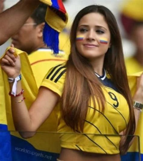As Beldades Colombianas Hot Football Fans Soccer Girl Fifa World Cup